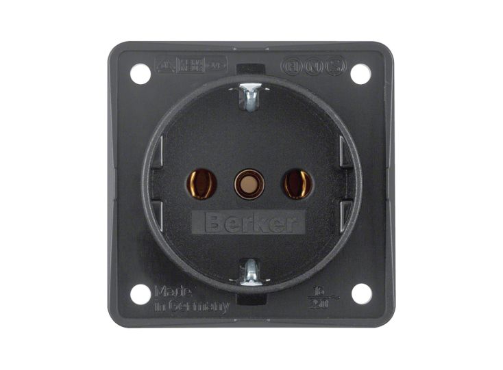 Berker integro 1 V RA inbouwdoos - anthracite