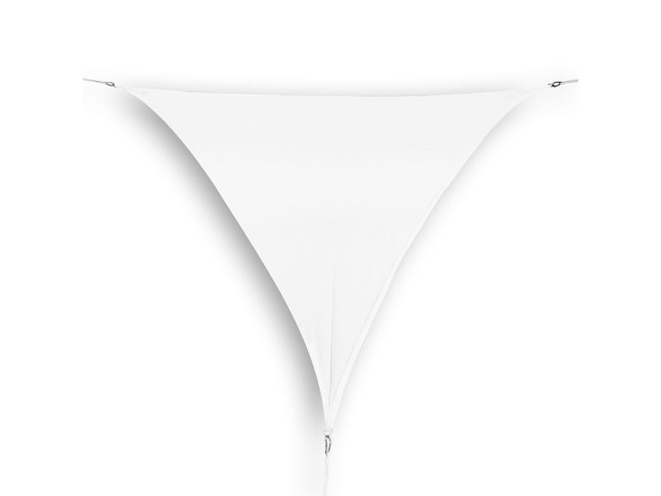 Buitenkado 4x4x4m Driehoek Schaduwdoek - Polar white