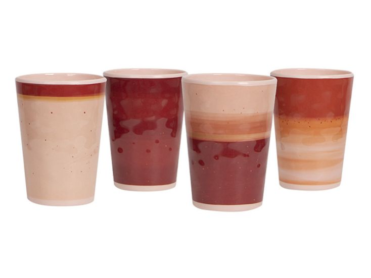 Bo-Camp Halo Terra beker - set van 4