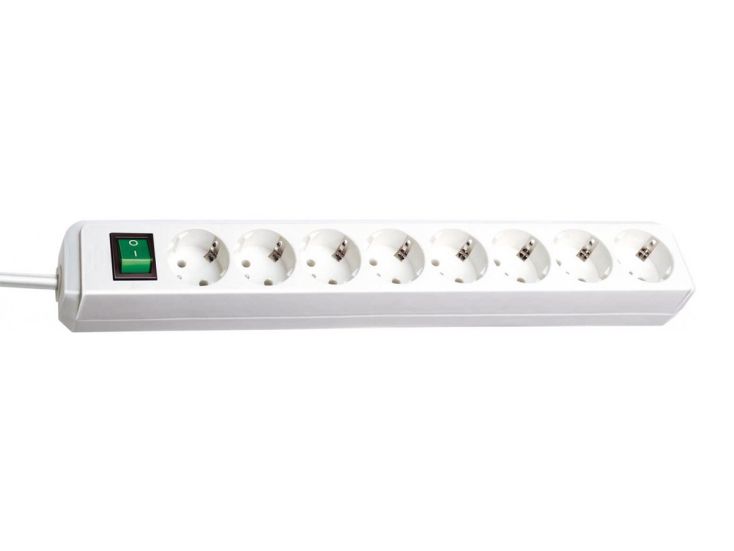 Brennenstuhl Eco-Line 8-voudige stekkerdoos met schakelaar