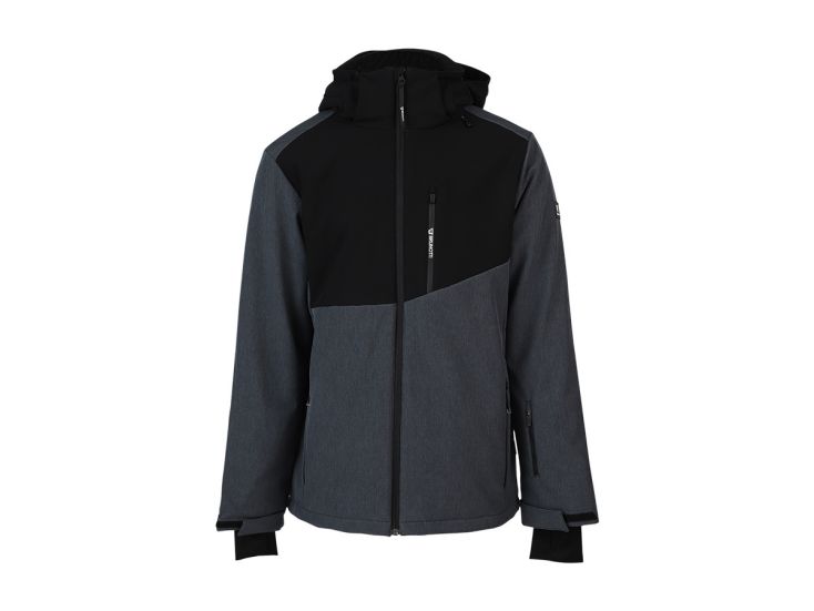 Brunotti Twinstroke heren softshell jacket - Dark Grey Melee