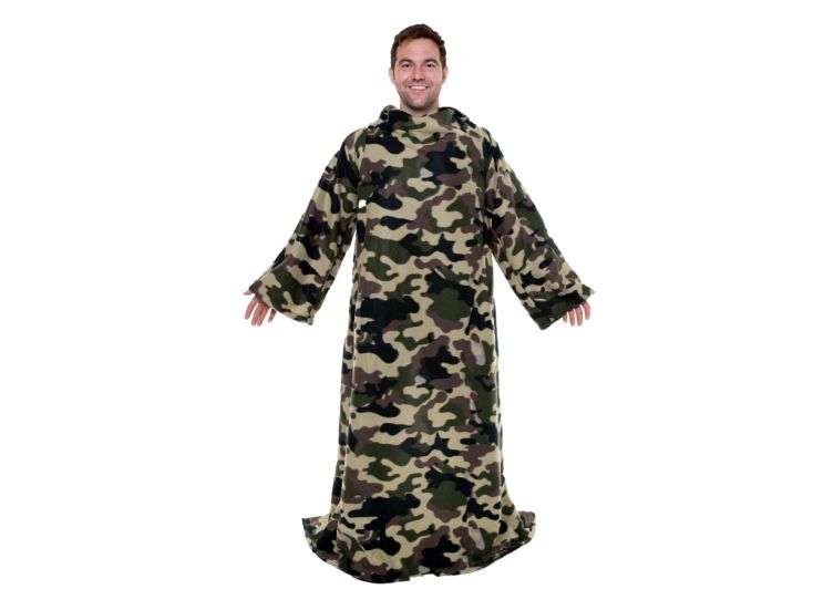 Snuggie Original deken met mouwen - Green Camo