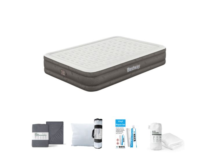 Bestway Fortech 203 x 152 cm Luchtbedset - 5-delig