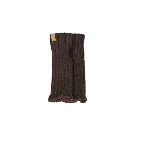 Ivanhoe Coffee Bean wol gebreide handwarmer - Brown