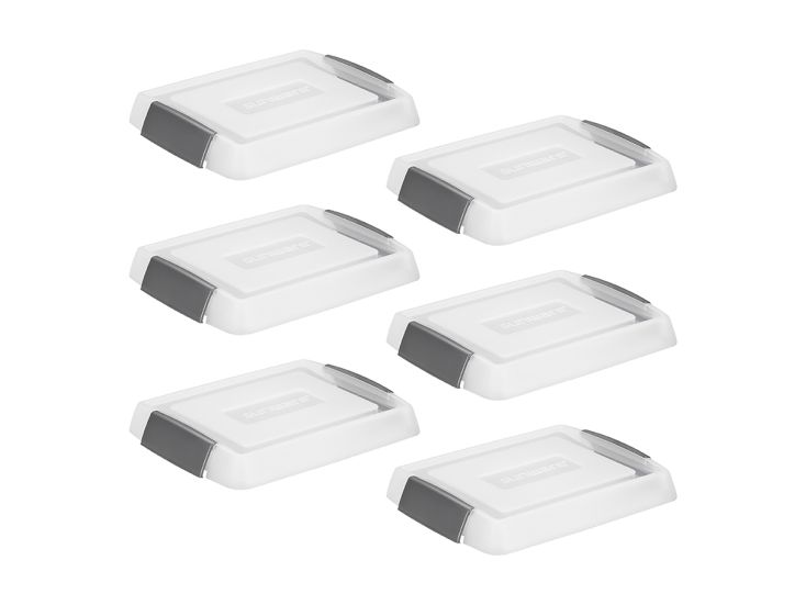 Sunware Nesta 17/32/45 liter transparant deksel - Set van 6