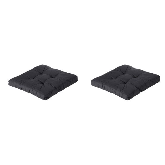Madison Basic black Zitkussen - Set van 2