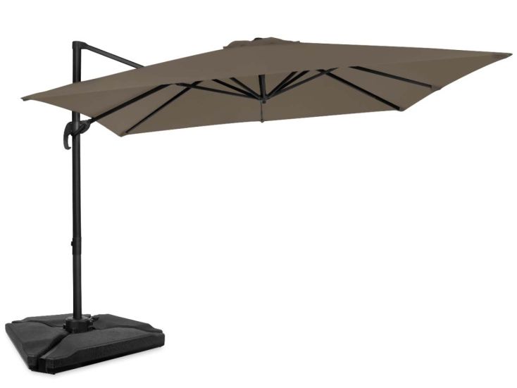 Vonroc Premium Pisogne 300 zweefparasol met 4 vulbare tegels