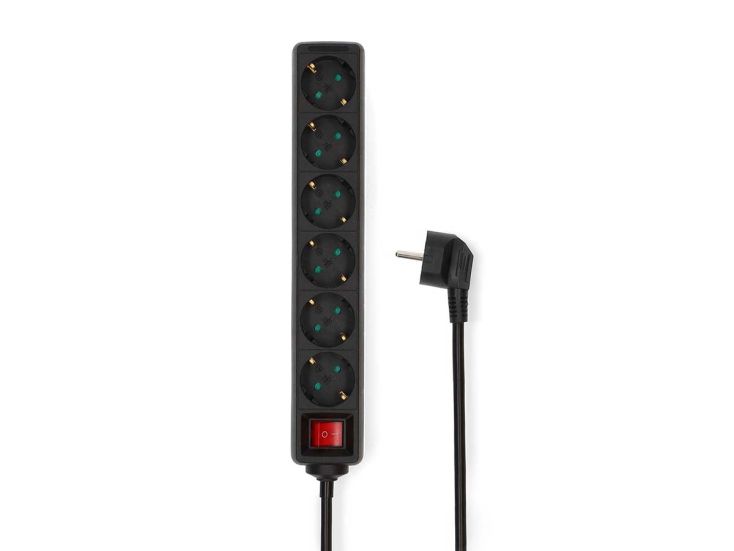 Nedis ESOC630F2BK Stekkerdoos