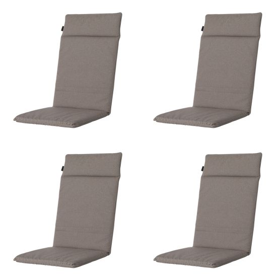 Madison Manchester taupe Tuinstoelkussen - Set van 4