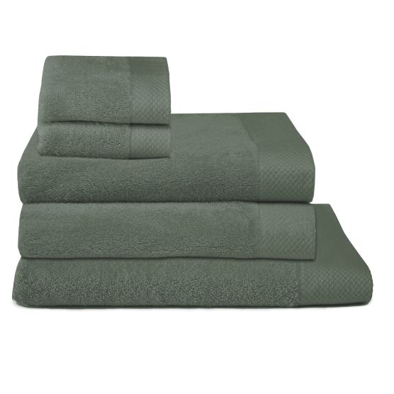 Seahorse Pure 5-delige badtextiel set - Dark Green