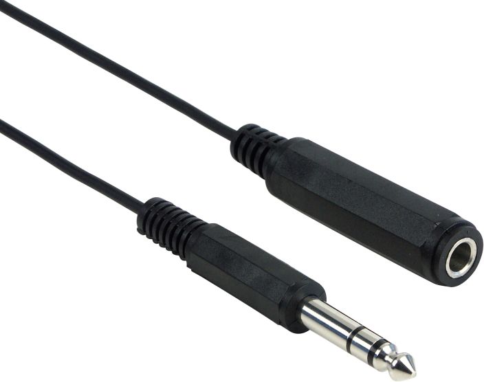 Schwaiger KHA4076 5 meter zwarte audio verlengkabel