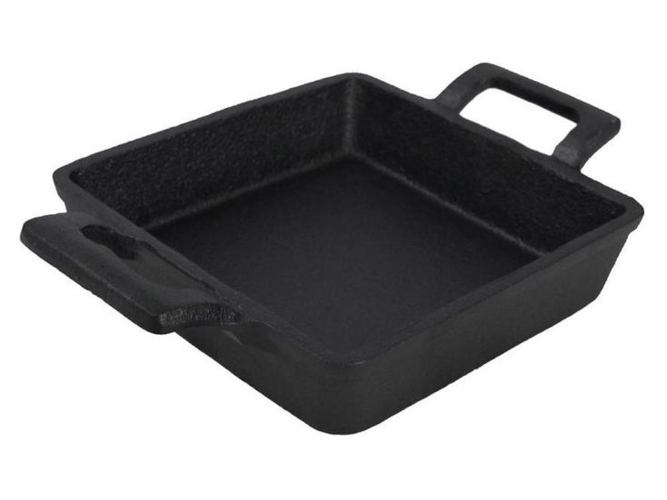 Cast Iron gietijzeren vierkante mini ovenschaal