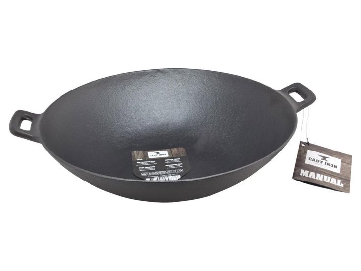 Cast Iron gietijzeren wokpan