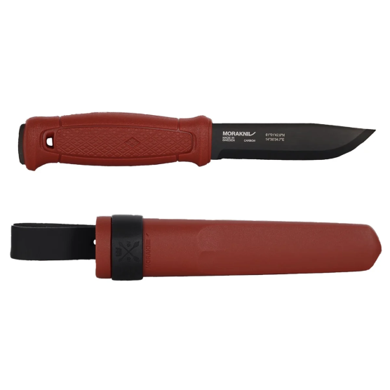 Mora Garberg Dala Red zwart carbon survivalmes