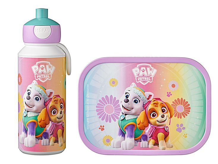 Mepal Campus pop-up fles en lunchbox - Paw Patrol Girls