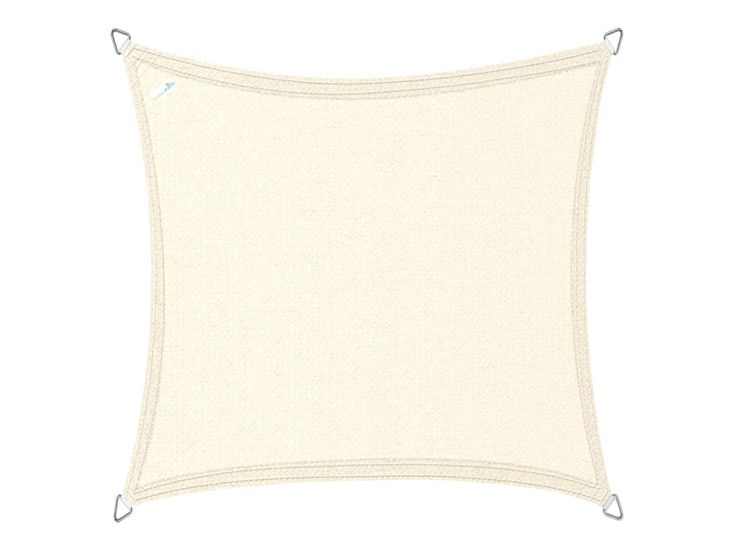 Buitenkado 5x5 crème wit HPDE waterdoorlatend schaduwdoek