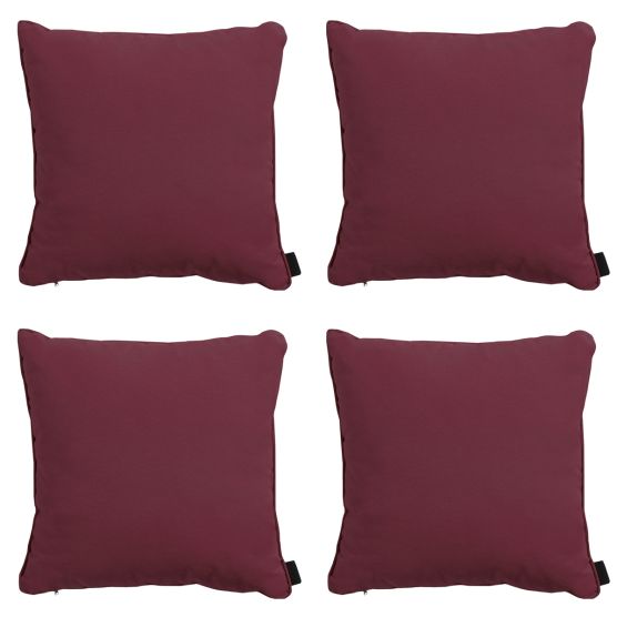 Madison Panama bordeaux Sierkussen - Set van 4