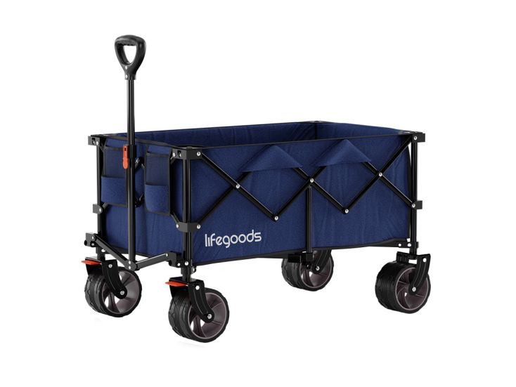 LifeGoods XL 200L bolderkar - Blue