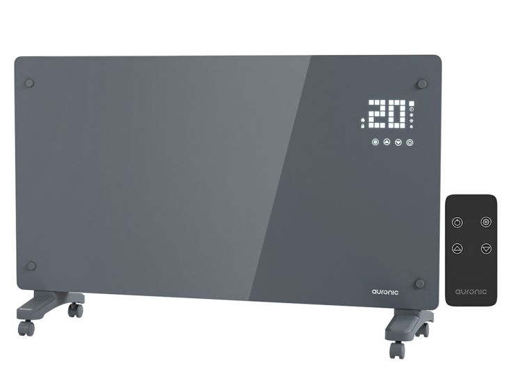 Auronic 2500 watt glazen paneel kachel - Grey