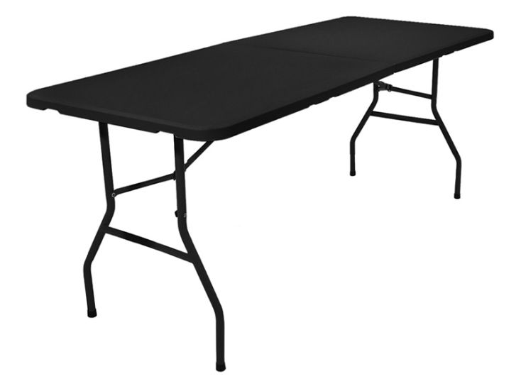 LifeGoods 180x70 cm Inklapbare tafel - Black