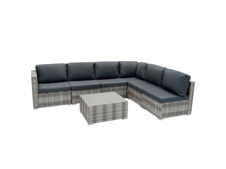 Marielle Rotan Modulaire 7-delige Meubelset - Grijs