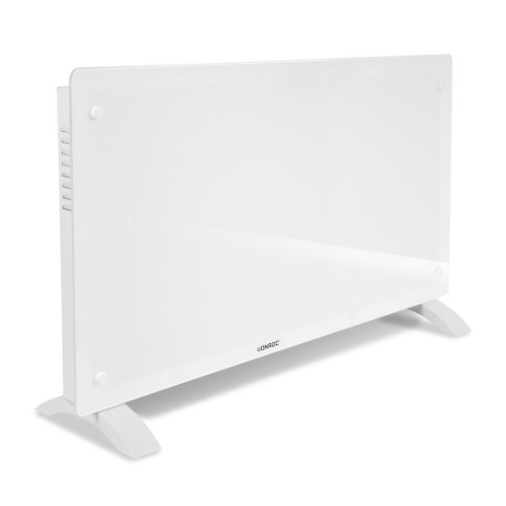 Vonroc 2500 watt convector kachel met glazen paneel - White