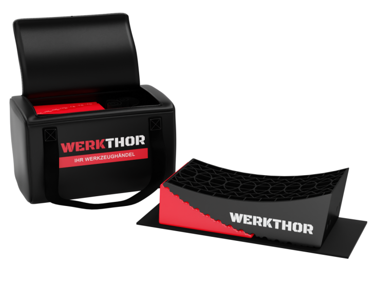 Werkthor camper wielkeggen met transporttas - Red