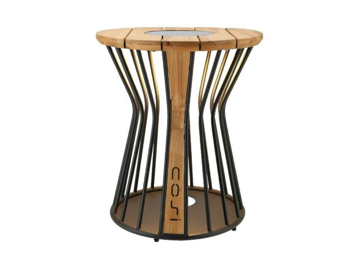 Cosi Fires Cosilumia Ø 52 cm verlichte loungetafel - Teak