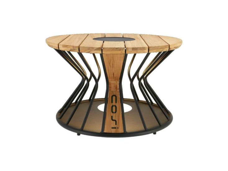 Cosi Fires Cosilumia Ø 70 cm verlichte loungetafel - Teak