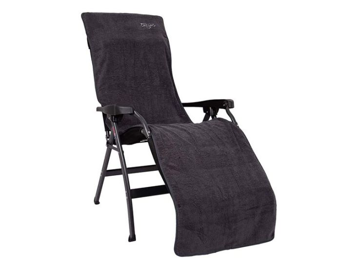 Crespo maat L badstof relax stoelhoes - Grey