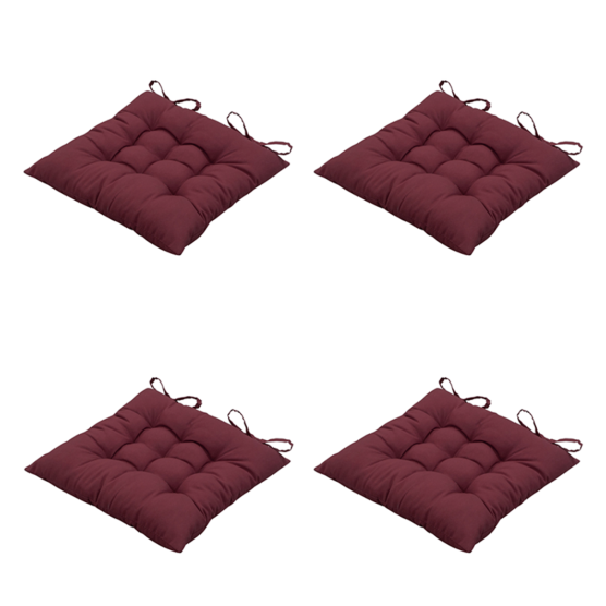Madison Panama bordeaux Zitkussen - Set van 4