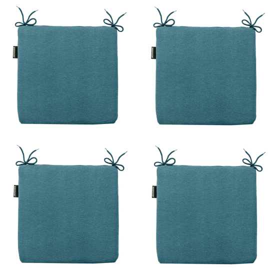 Madison Panama sea blue Zitkussen - Set van 4