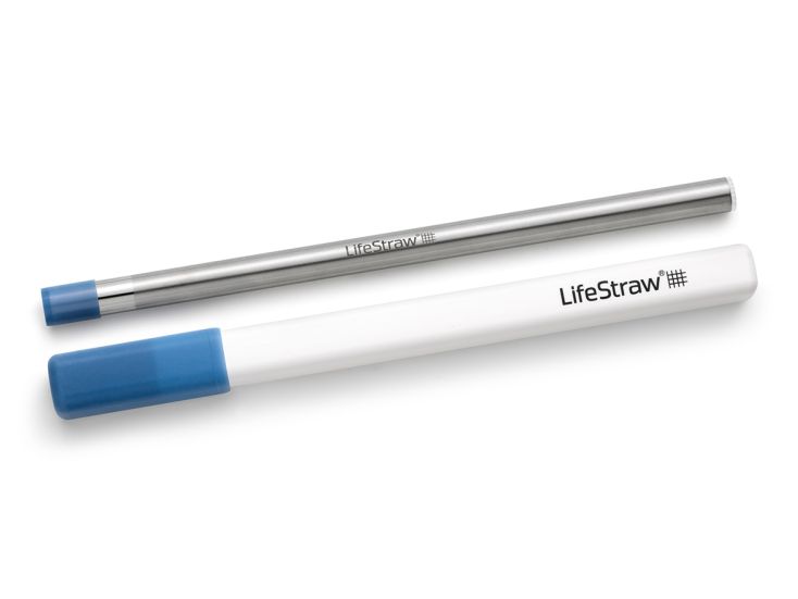 LifeStraw Sip RVS waterfilter rietje - Stormy Blue