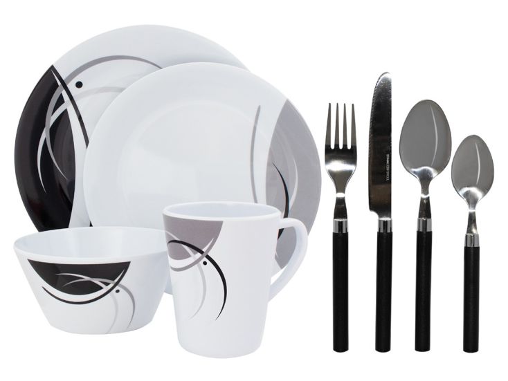 Eurotrail Napoli Melamine 8 delige bestekset