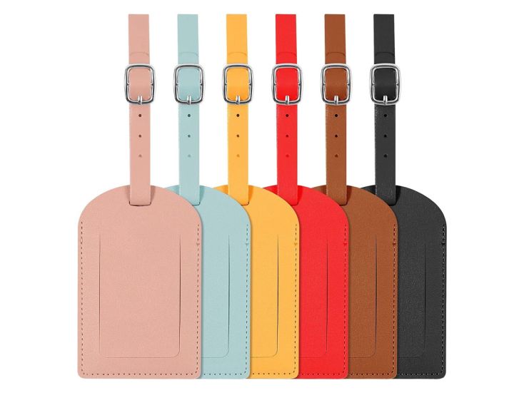 Travelhawk PU Leather kofferlabels - Set van 6