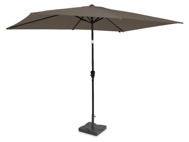 VONROC Rapallo 200 x 300 Premium Parasol met voet - Taupe