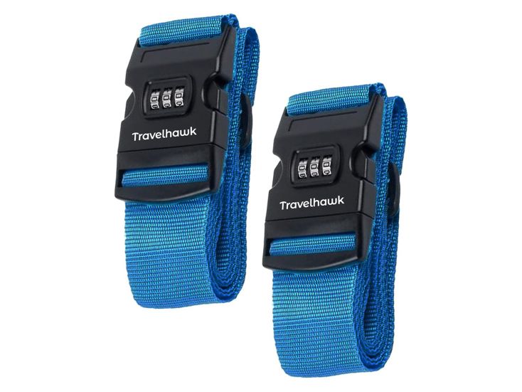 Travelhawk Blue kofferriem - Set van 2
