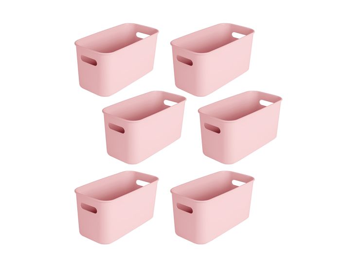 Sunware Sigma home 6 liter Pink cube box - Set van 6