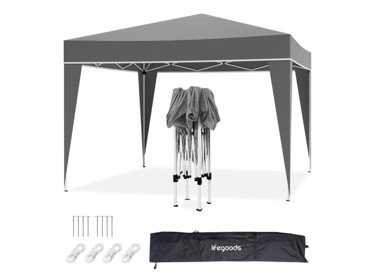 LifeGoods 3x3 m partytent - Grey