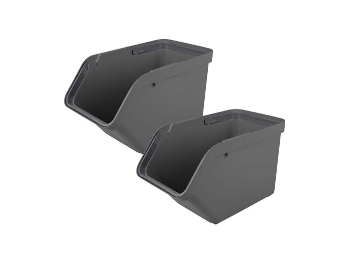 Sunware Sigma home 30 liter anthracite sorteer unit - set van 2