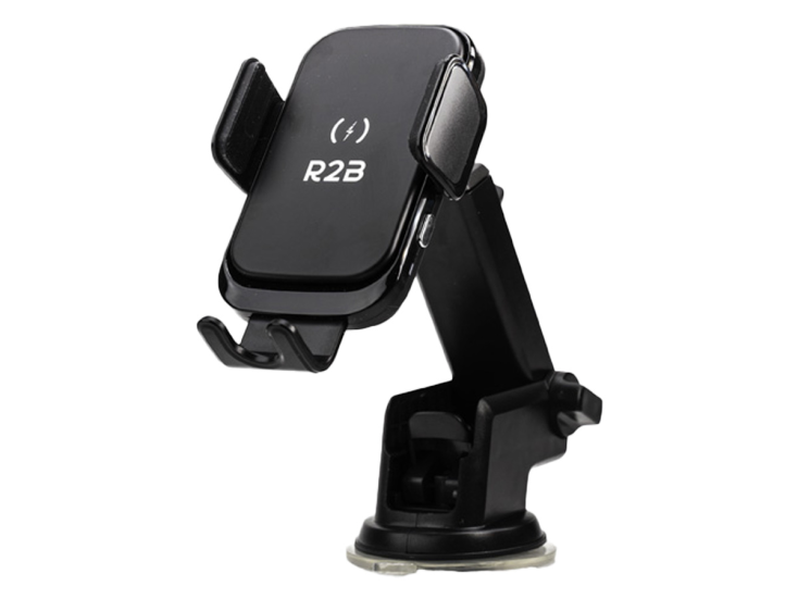 R2B Telefoonhouder Auto met Draadloze Oplader - Black