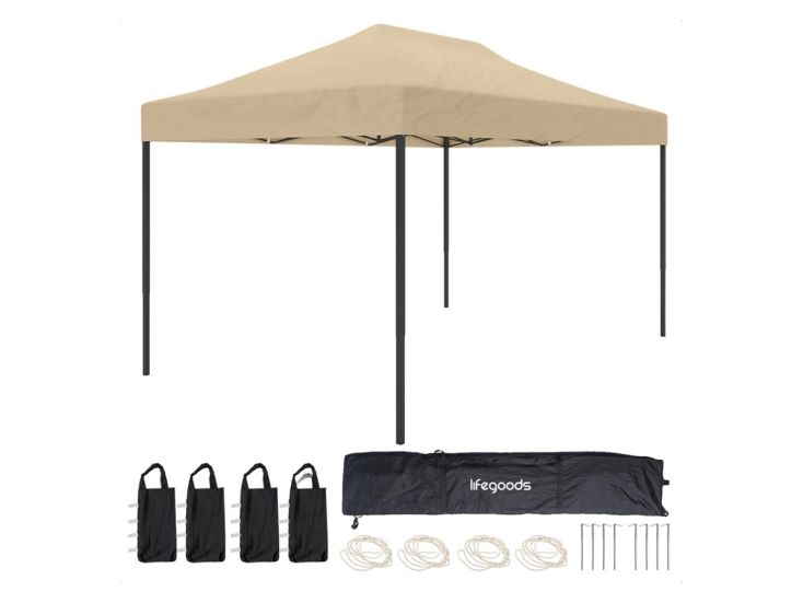 LifeGoods 3x4.5 m partytent  - Beige