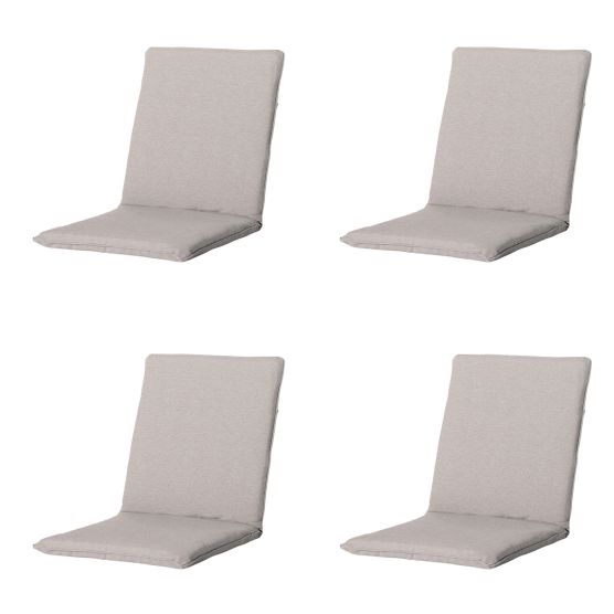 Madison Napels taupe Stapelstoelkussen - Set van 4