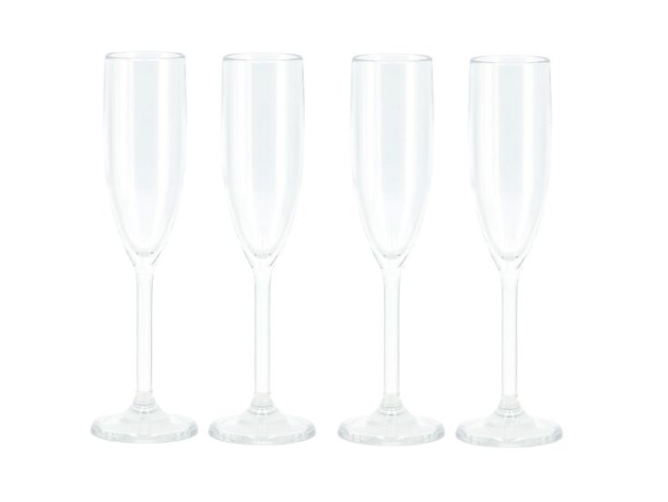Travellife Feria clear champagneglas - Set van 4