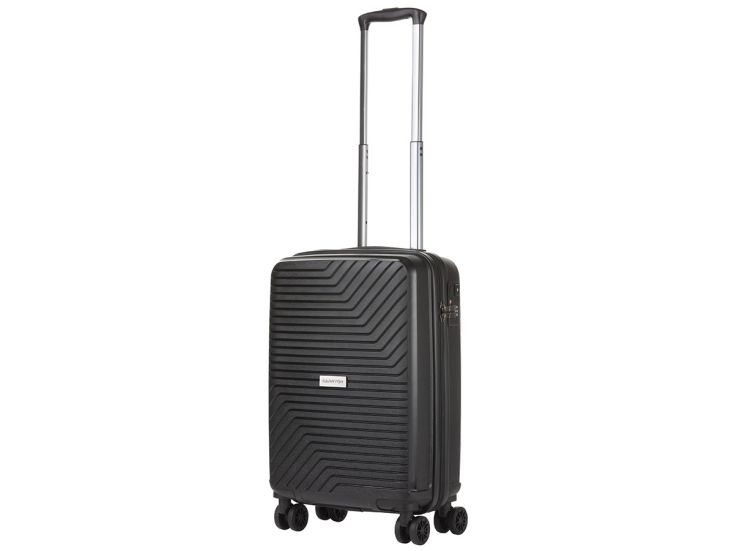 CarryOn Transport 55 cm handbagage koffer met USB - Black