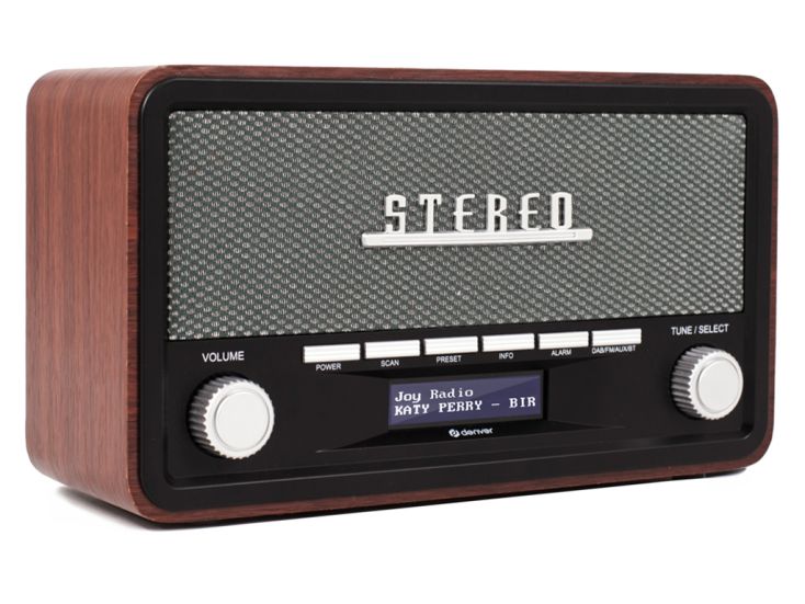 Denver DAB18 DAB+ Bluetooth radio - Brown