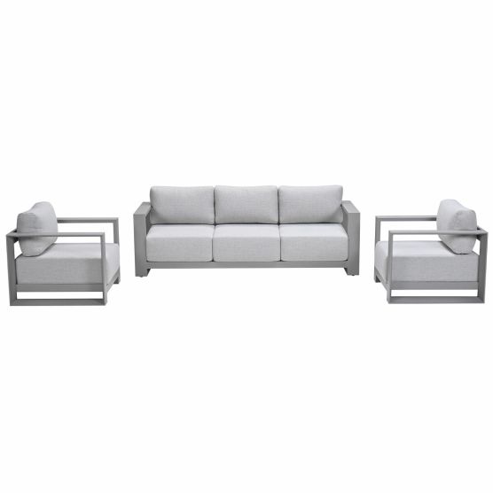 Garden Impressions Malakka taupe - 3-delig - loungeset