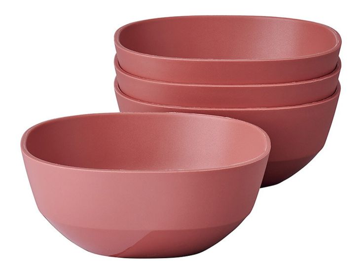 Mepal Silueta 250 ml set van 4 serveerschalen - Red