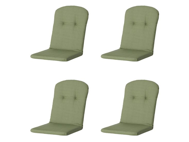 Madison Basic green Kuipstoelkussen - Set van 4