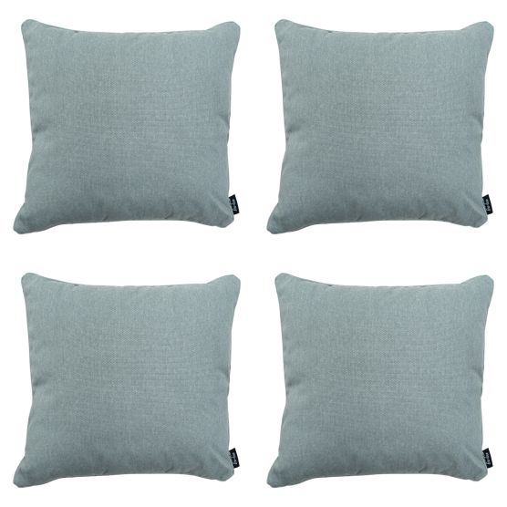 Madison Silver canvas eco+ Sierkussen - Set van 4